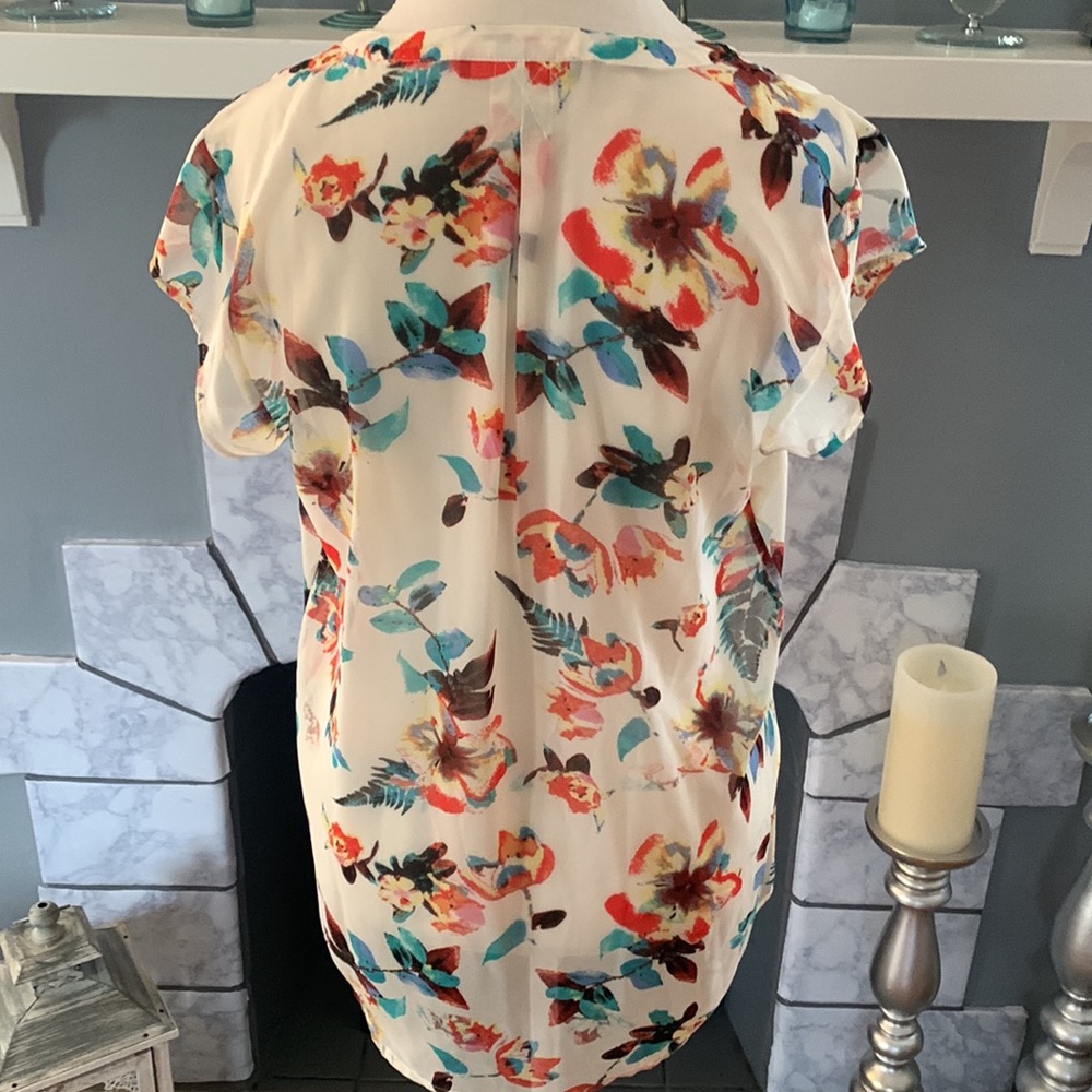 Daniel Rainn Sheer Floral Shirt - Picture 7 of 8